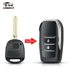 Dandkey для Toyota RAV4 Avalon Echo Prado Tarago Camry Tarago Fob модифицированный откидной 23 кнопочный дистанционный Автомобильный ключ TOY43 чехол без рисунка