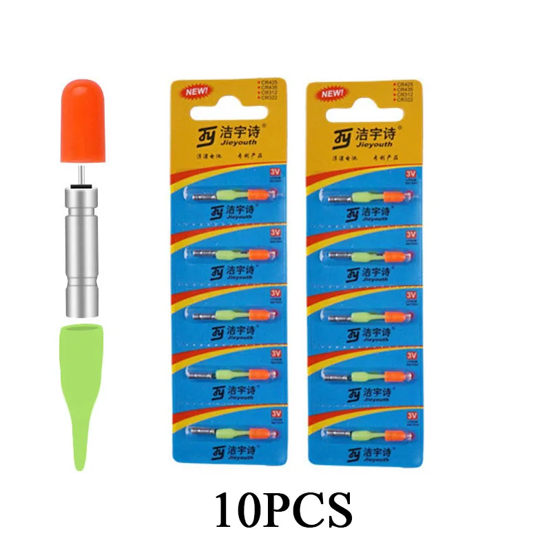 10 pcs of red 10/20/60/100 pcs CR311 Electronic Light stick Set LED Light+ CR311 Green/Red Glow Stick Night Fishing Accessory B200 - Цвет: 10 pcs of red