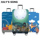 Чехол для чемодана JULY'S SONG, Эластичный Защитный чехол для чемоданов 18-32 дюймов