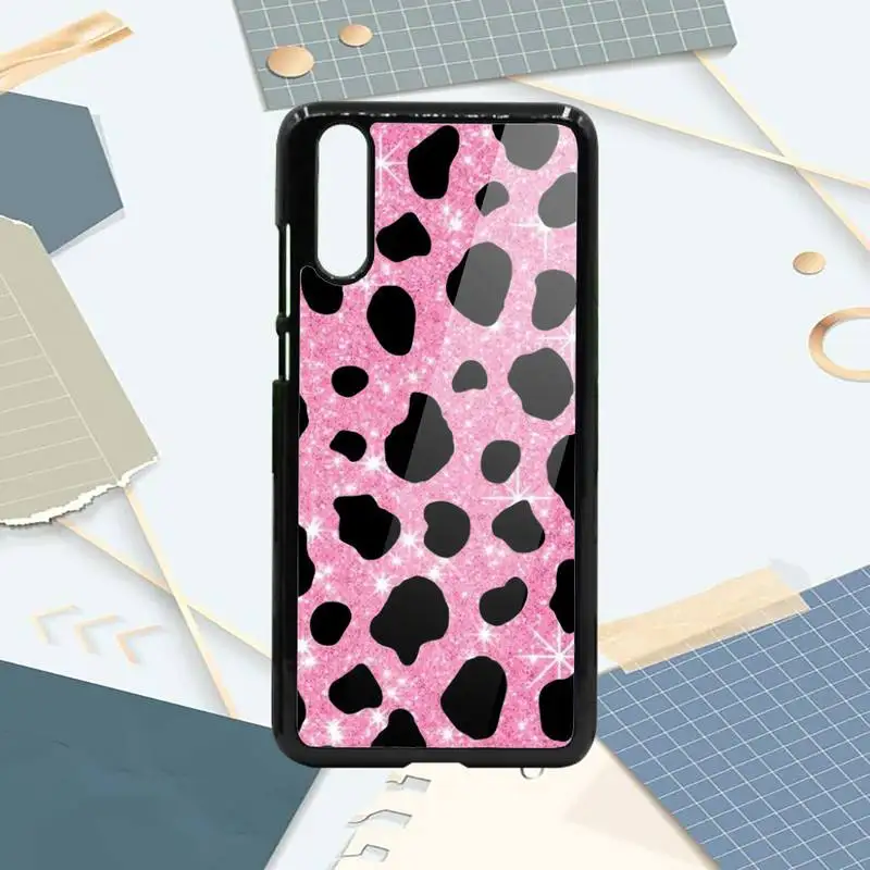 

cow milk print pattern animal Phone Cases PC For Samsung galaxy S note 8 9 20 10 e lite2019 plus pro ultra