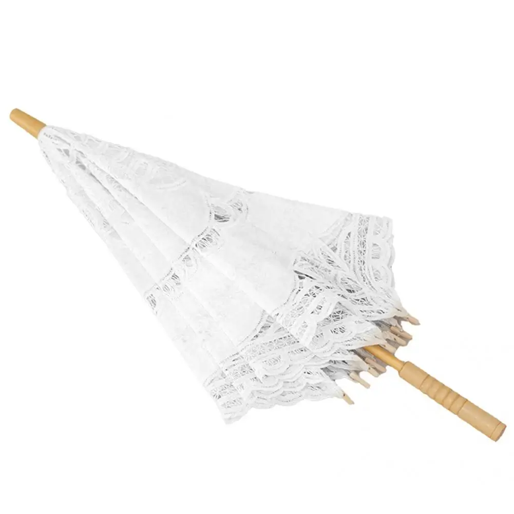 

Bright-colored Wide Application Cotton Exquisite Summer Umbrella for Gifts