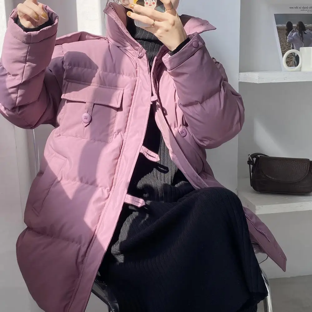 

Winter Women Jacket Thick Warm Femme Parkas Coat Female Loose Cotton-Padded Ladies Coats Jacket Clothes Women