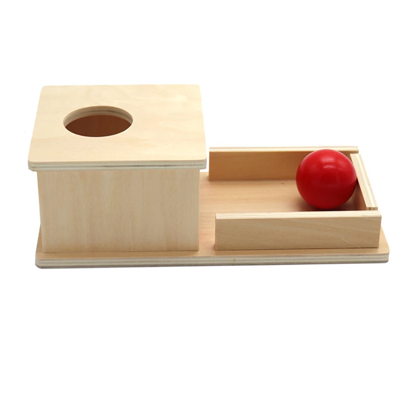 

Montessori Wooden Practice Blocks Set Hand Eye Articulation Toy Durable Object Box With Ball Tray For Toddlers