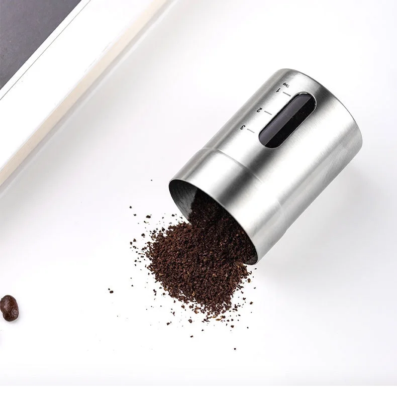 

304 stainless steel portable hand-shake manual coffee bean pepper grinder kitchen tool