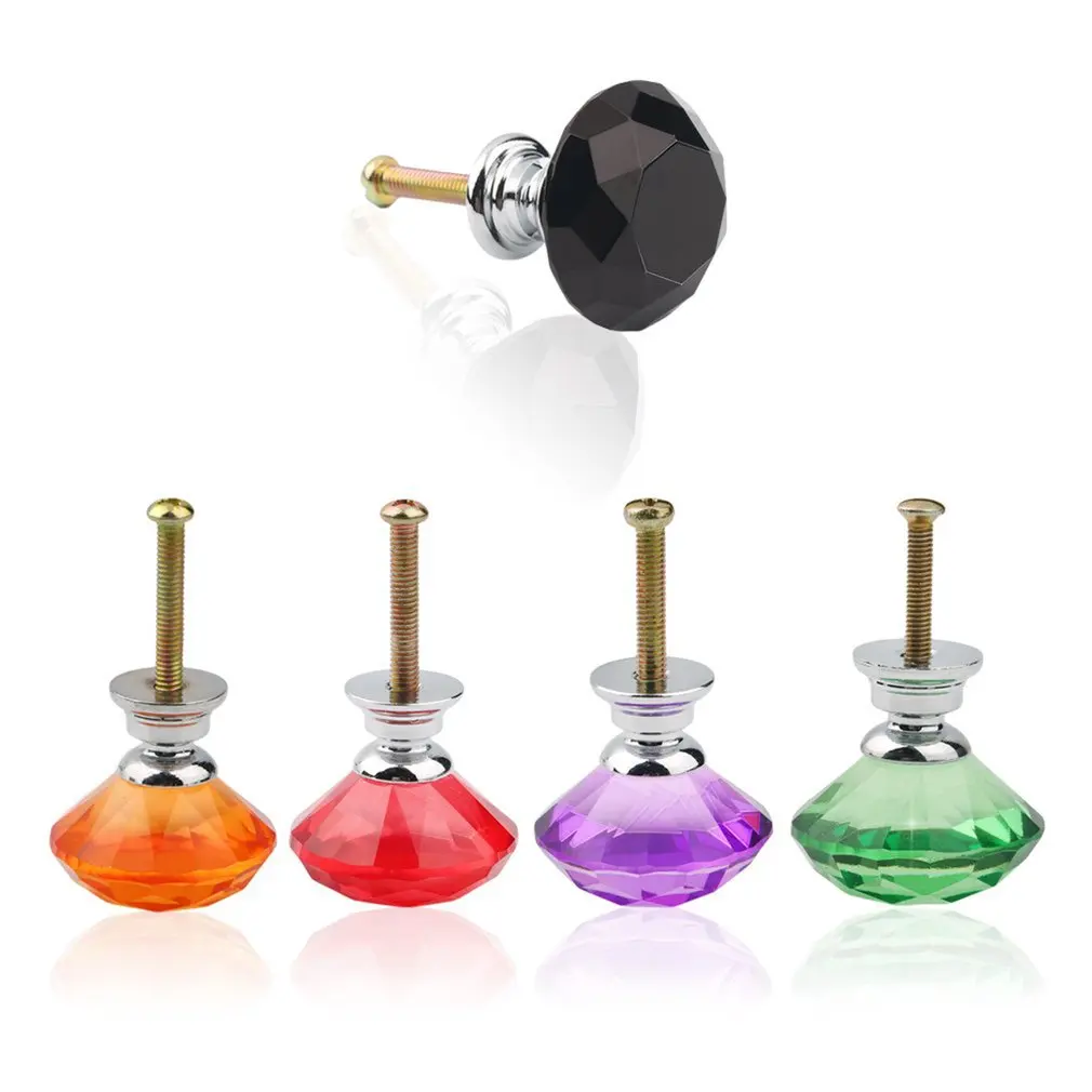 1 шт. кристально покрытая ручка шкафа шкаф ящик выдвижные ручки | Обустройство