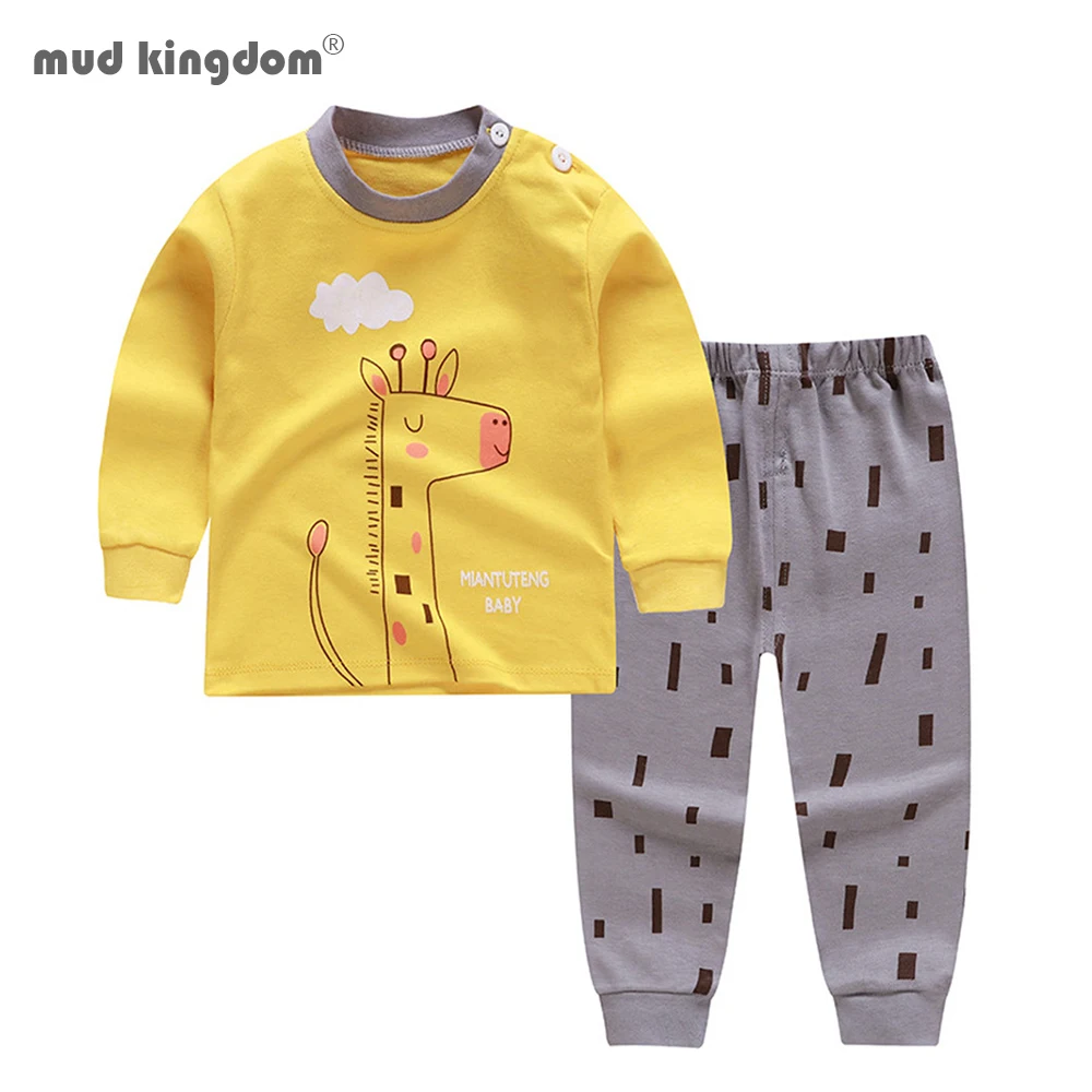 Mudkingdom/От 1 до 5 лет одежда для сна с принтом мальчиков и девочек Очаровательная