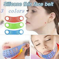 multifunctional professional women sleep silica gel mesh design breathable thin face bandage 3colors