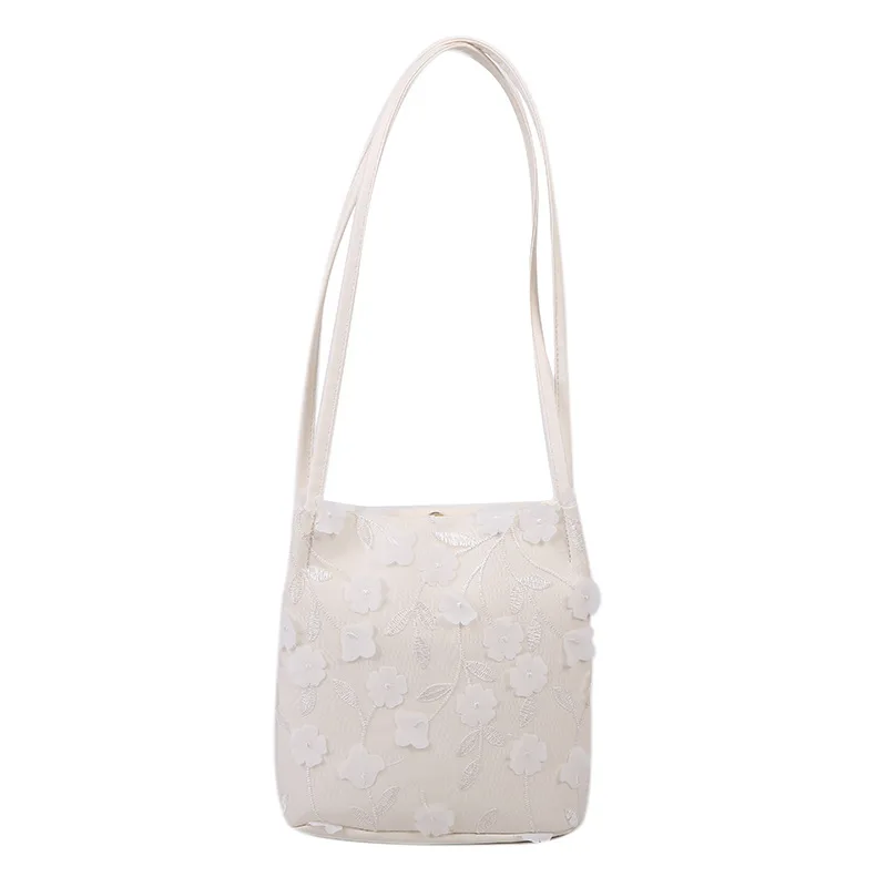 

Summer Fairy Small Women's Bag Flowers 2021 New Shoulder Bag Bud Silk Fresh Portable Bucket Bag