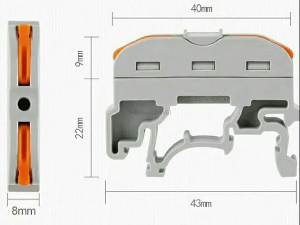 10 шт. клеммные блоки для Din рейки|Терминалы| |