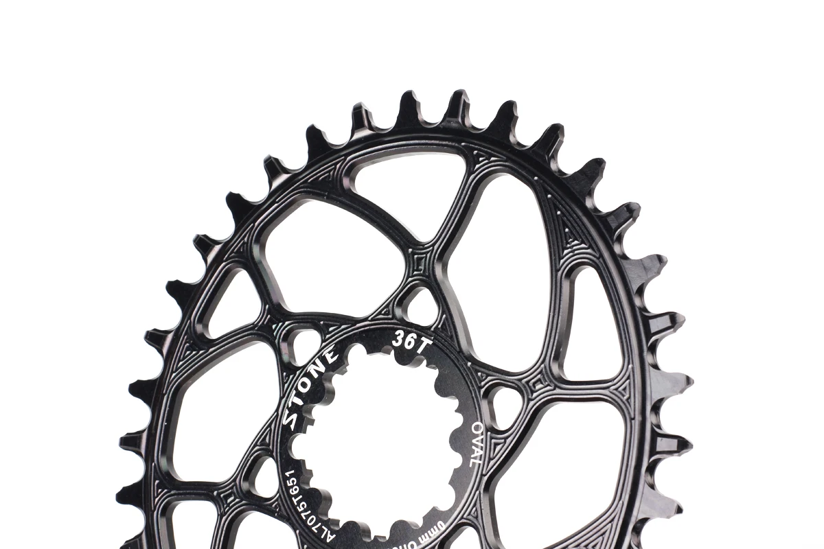 Камень MTB велосипед Одиночная овальная Звездочка цепь кольцо для BB30 cx xx1 x9 x1 32T 34T 36T 38T прямое Крепление 0 мм смещение цепное колесо