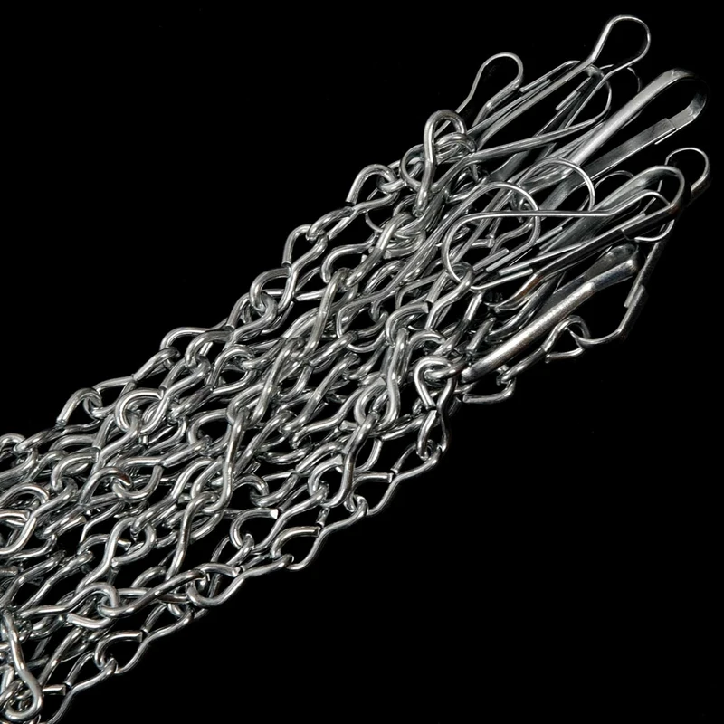 Горячая реклама баскетбольная сетка оцинкованная металлическая стальная сеть