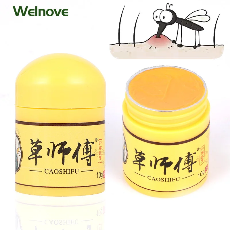 

10g Herbal Extract Ointment Body Psoriasis Antibacterial Anti-itch Skin Care Cream Mosquito Relieve itching Antipruritic Plaster