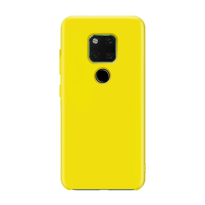 Для HUAWEI mate 20 Pro чехол Высококачественный Мягкий Силиконовый противоударный защитный чехол для HUAWEI mate 20 X чехол для телефона - Цвет: Цвет: желтый
