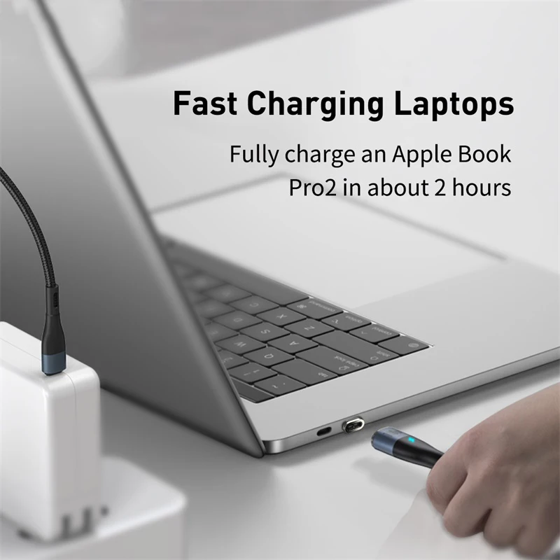 Кабель Baseus 100 Вт USB C к Type для Xiaomi Redmi Note 8 Pro Быстрая зарядка 4 0 PD MacBook зарядный кабель