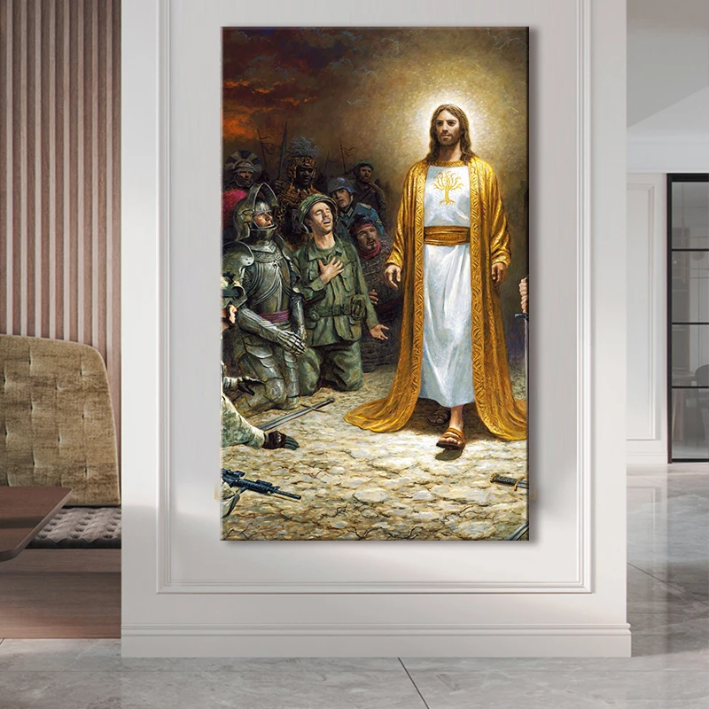 

Religion: Jesus HD Printed Poster Canvas Painting Decorative Painting Wall Art Wall Decorations Bed Room Poster Painting