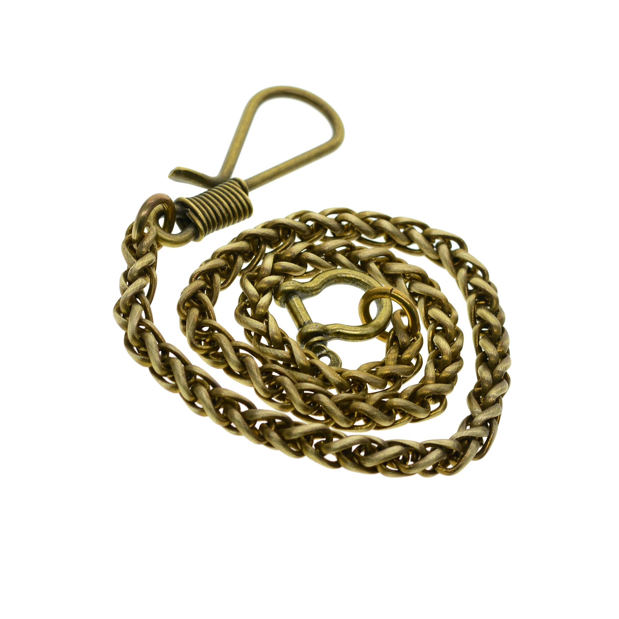 Антикварная металлическая цепочка для бумажника 8 мм латунная в виде змеи