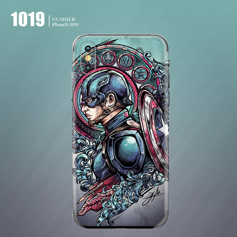 GOOYIYO для iPhone X XR XS Max наклейка Роскошная DIY индивидуальная камуфляжная Наклейка