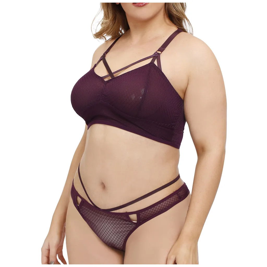 Комплект из двух предметов Модный женский кружевной бюстгальтер набор трусов