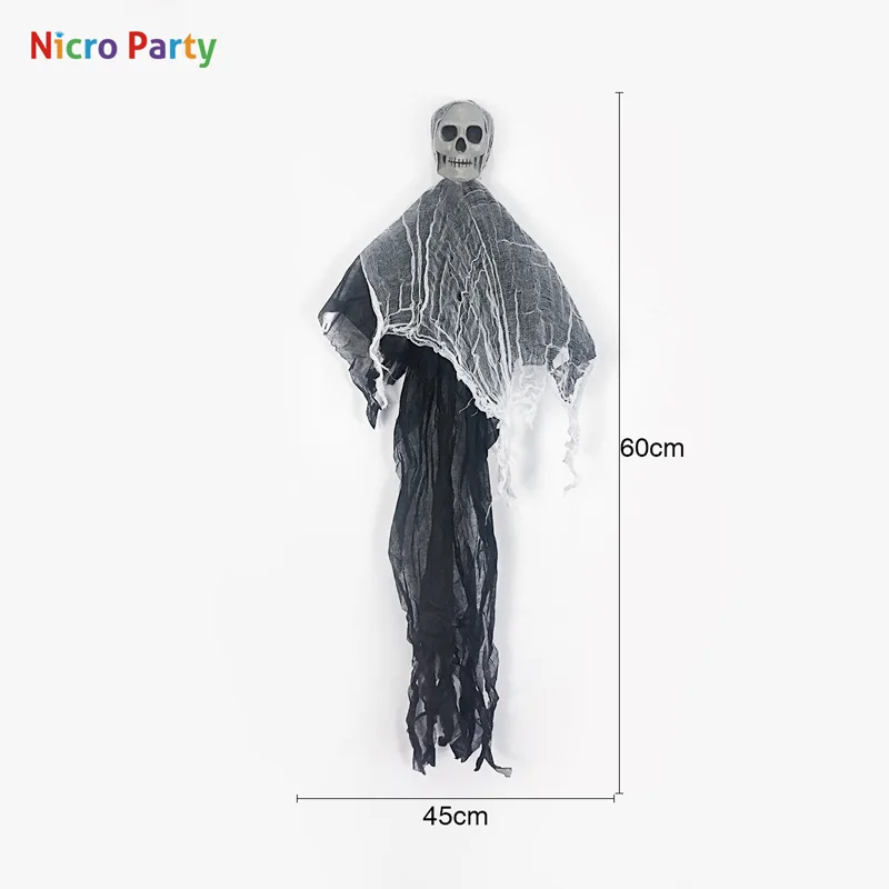 Nicro/черно-белые газовые подвески для украшения Хэллоуина, вечерние украшения для мероприятий, украшение Haloween# ot203
