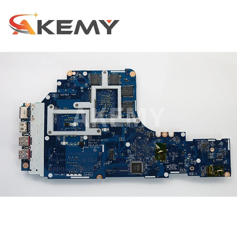 

Akemy ZIVY2 LA-B111P motherboard for Lenovo Y70-70 Y70 notebook motherboard CPU i7 4710HQ I7-4720HQ GTX960M 4G DDR3 test ok work