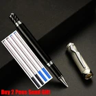 Модный дизайн, Новое поступление, металлическая дизайнерская мужская ручка для письма с надписью, купите 2 ручки, отправьте подарок