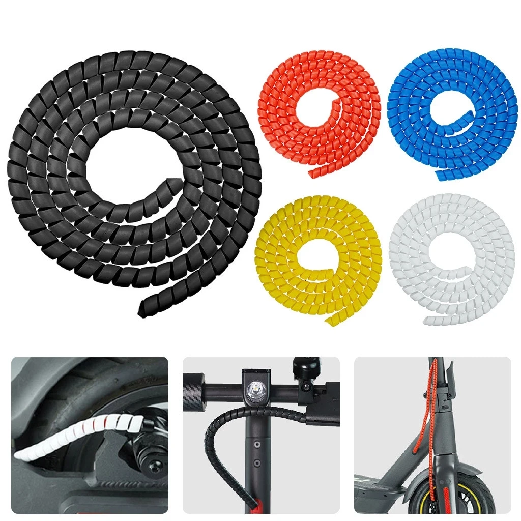 

Electric Scooter Brake Line Organizer Pipe Protection Spiral Wrap Winding Cable Wire Protector Cover Tube Protective Cover