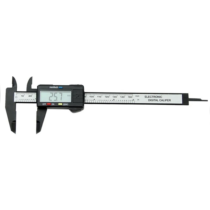 

0-150mm Electronic Digital Vernier Caliper Carbon Fiber Vernier Caliper Gauge Micrometer Hand Measuring Tool Hand Tool Set