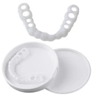 Верхняя накладка на искусственные зубы, пристегивающаяся смайлика, косметический инструмент для ухода за зубами