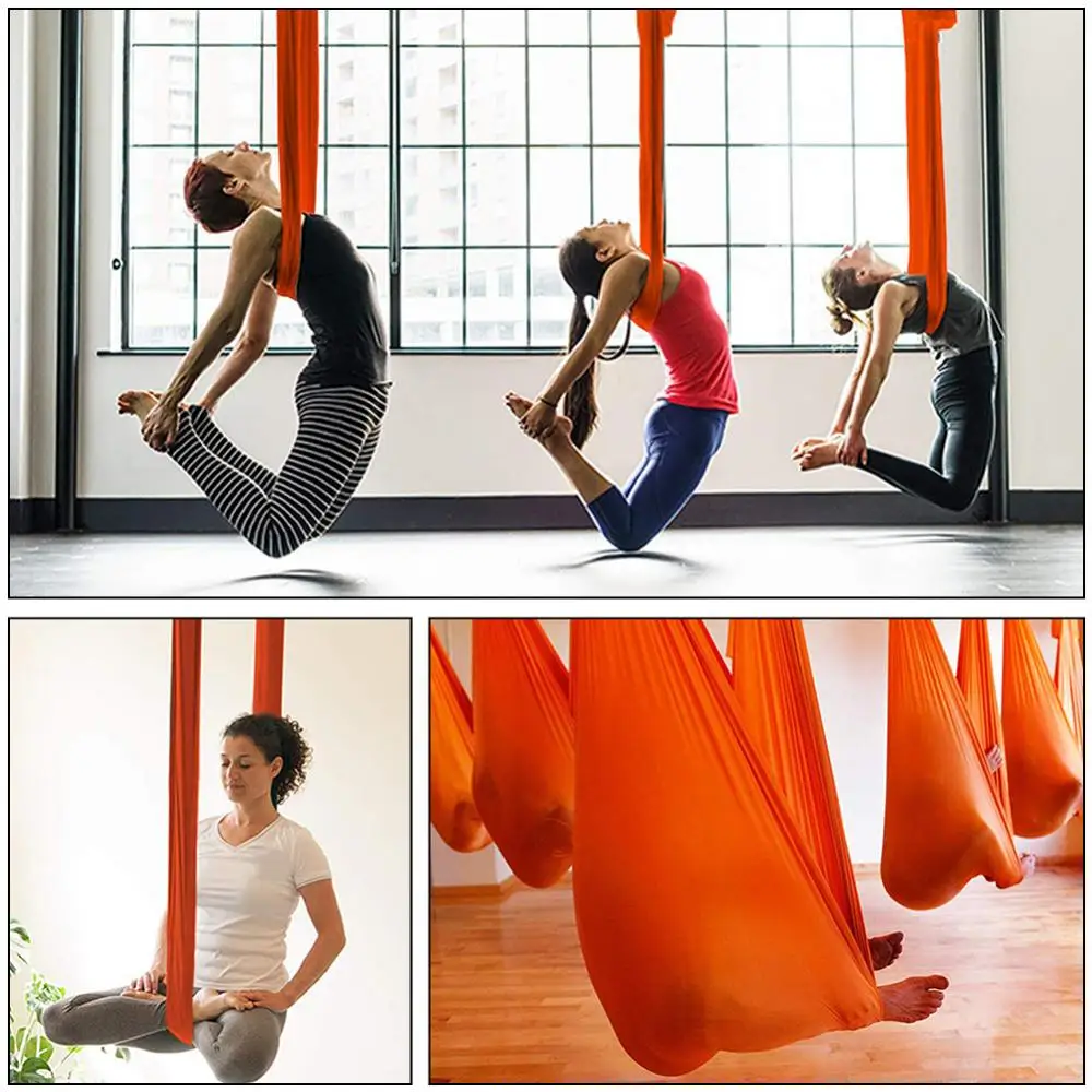 Регулируемые Антигравитационные домашние воздушные качели набор для йоги гамак