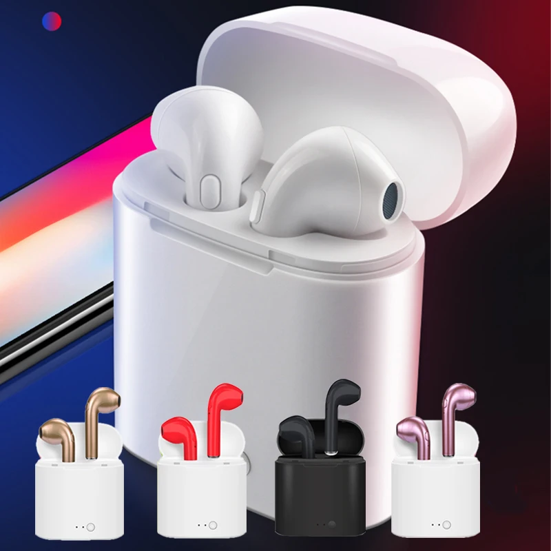 2021 Новый i7s TWs Bluetooth спортивные наушники гарнитура Водонепроницаемый для
