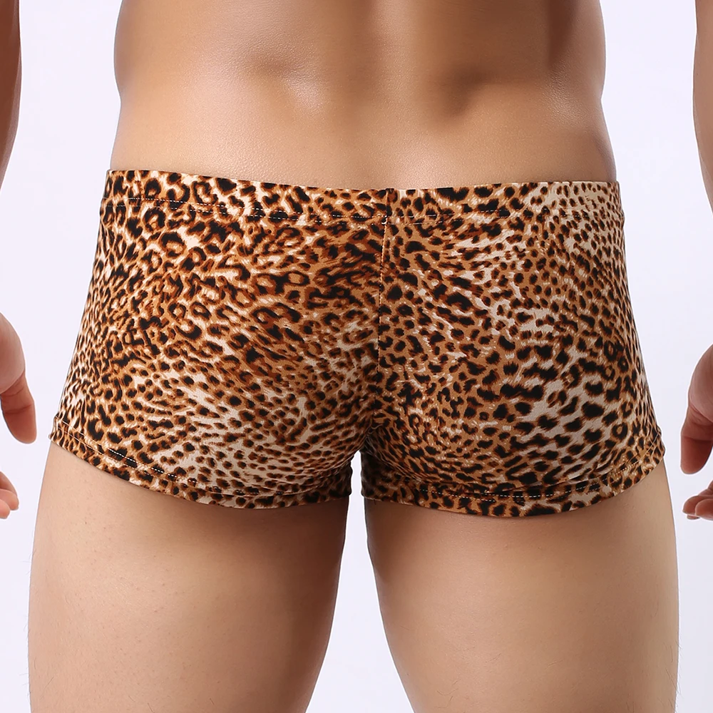 Сексуальное мужское нижнее белье трусы-боксеры трусы с мешочком для пениса