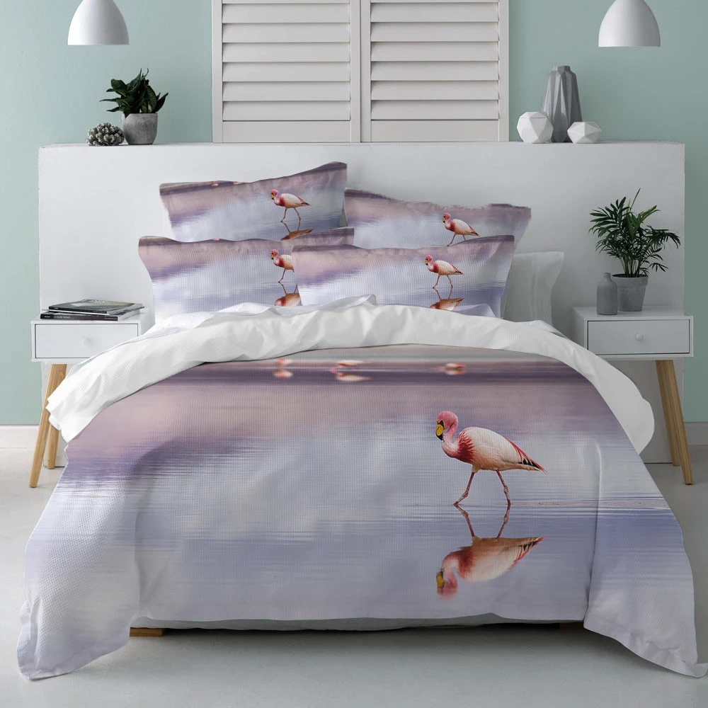 

Nordic Modern Style Marble Pattern Duvet Cover Set With Pillowcase Flamingo Bedding Set Double Full Queen King Size 220x240