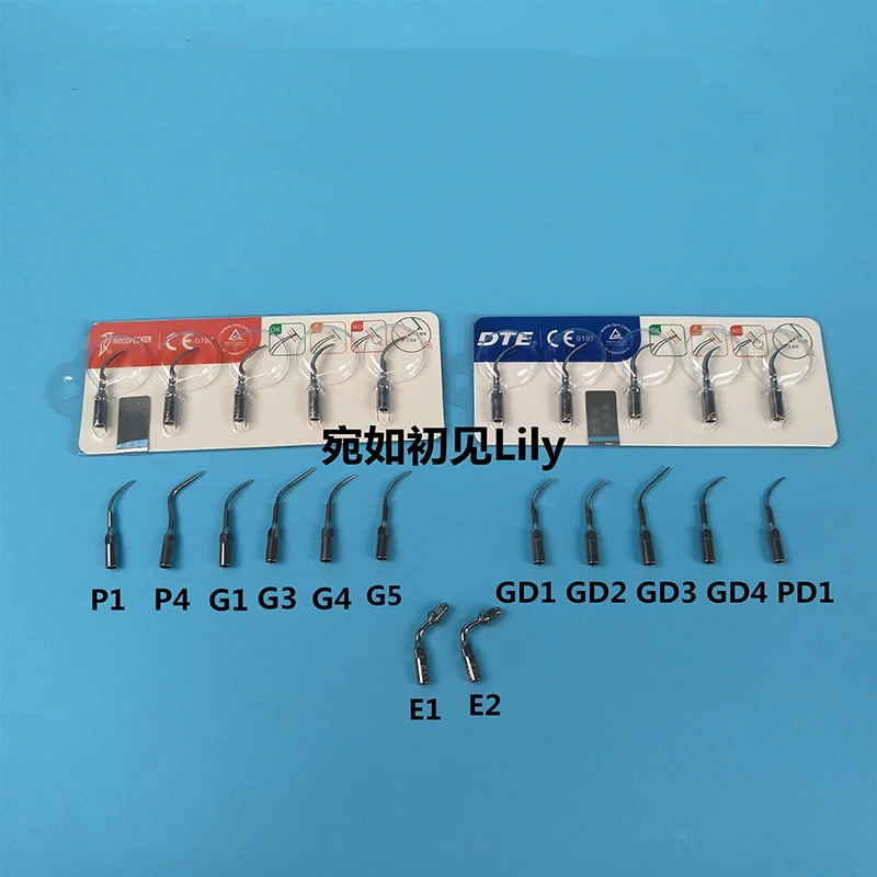 

Original Woodpecker Scaler Blade Ultrasonic Scaler Accessories Working Tip P1 P3 G1 G2 G3 GD1 GD2 PD1