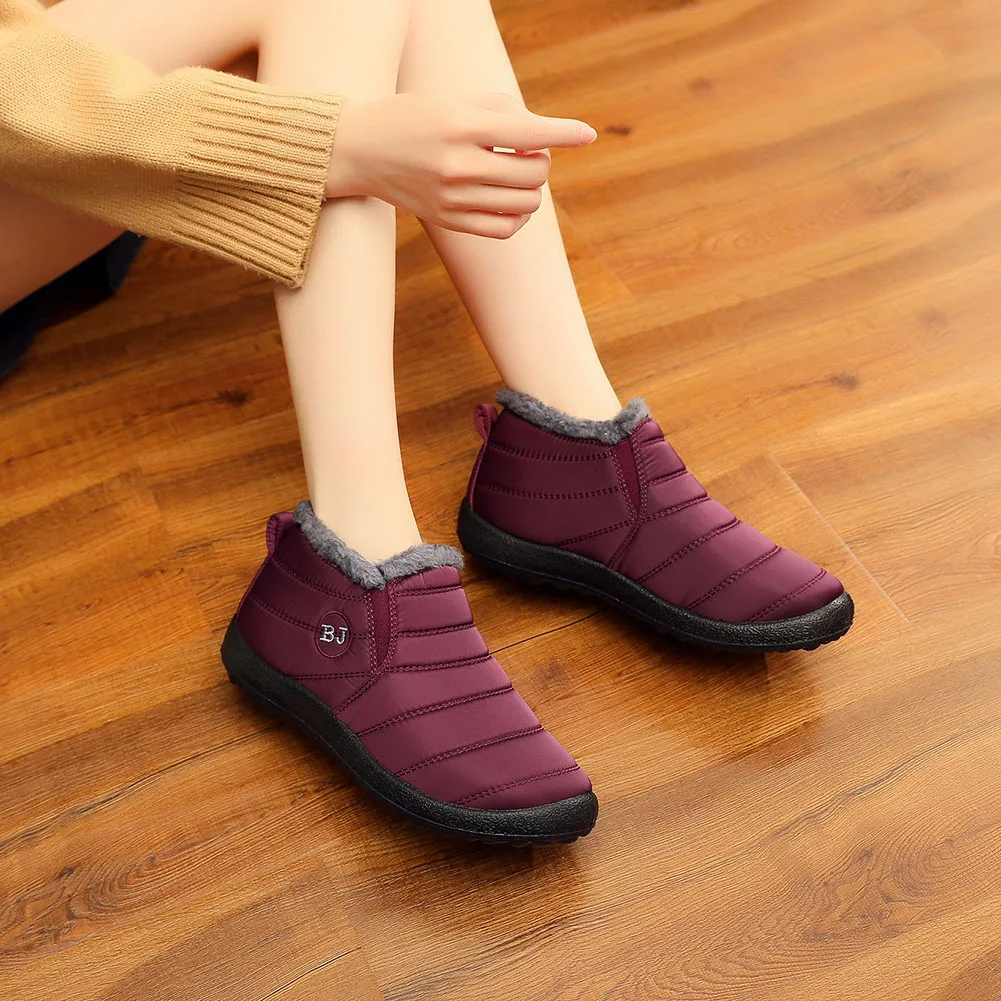 Новинка водонепроницаемые зимние кроссовки ботильоны уличные Нескользящие