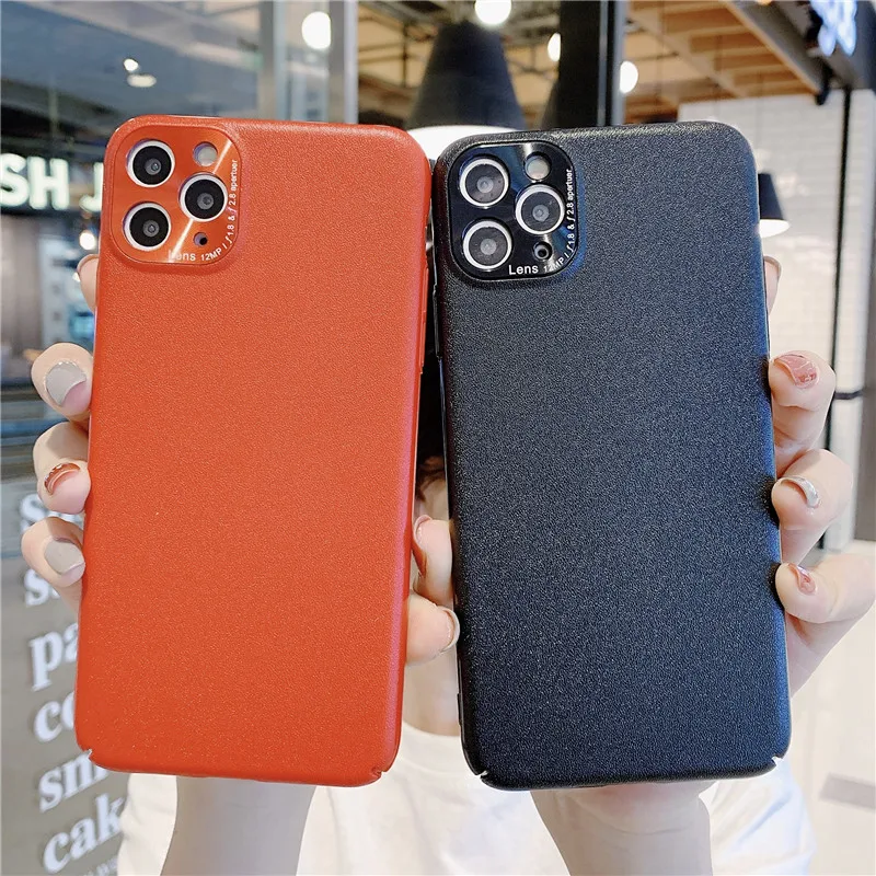 

Luxury Solid Color Matte Phone Case For iPhone 11 Pro X XR XS Max 7 8 6 6s Plus SE 2 2020 Shockproof Ultra Thin Hard Back Cover
