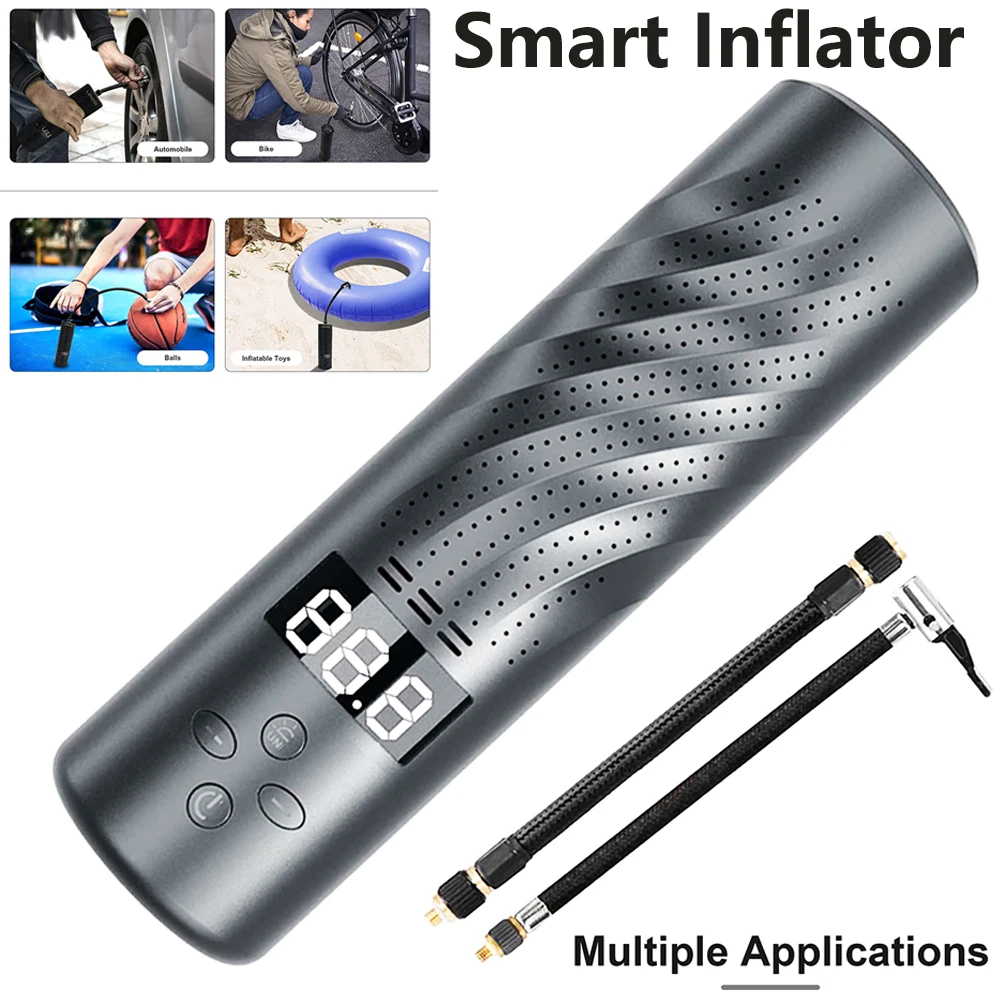 

Портативный цифровой насос для шин, автоматический насос 1s Shaomi, воздушный компрессор 150psi, высокое давление, для автомобилей, велосипедов, ши...