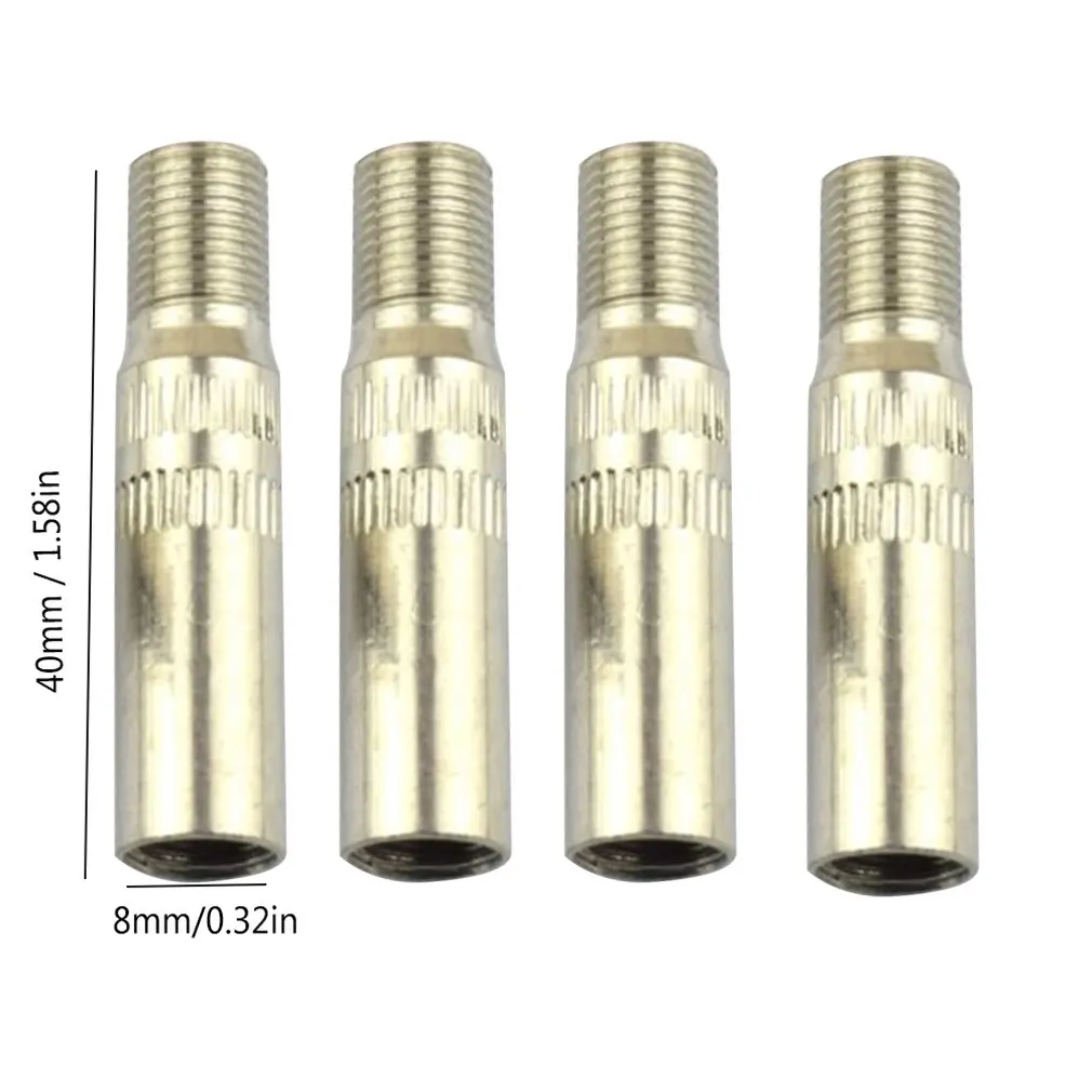 

New 4pcs/Set Chrome Metal Car Truck Caravan Tyre Wheel Valve Extensions Extender Caps Stem for Van Caravan