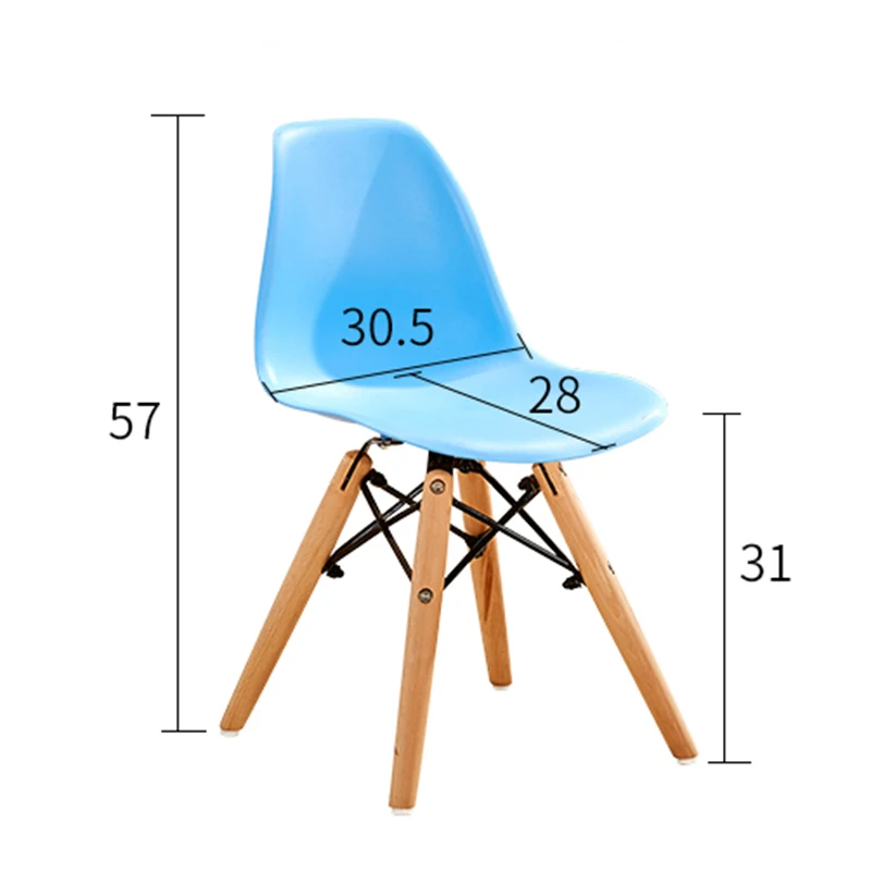 Скандинавские INS деревянные пластиковые детские стулья обеденные для столовой