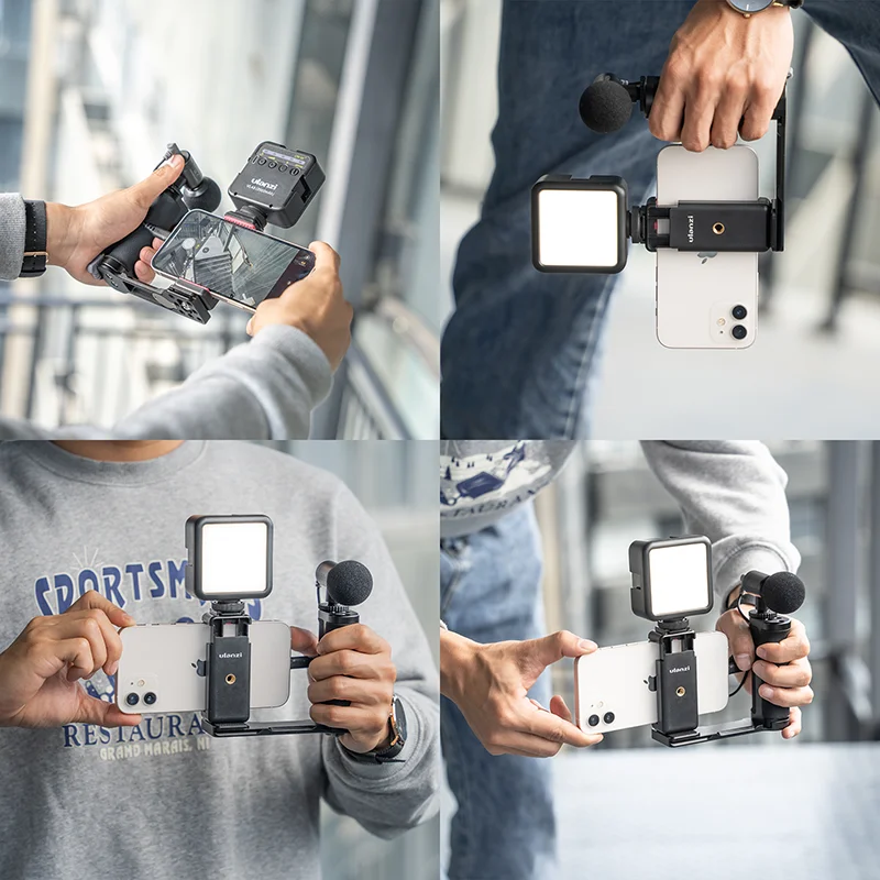 

Ulanzi R076 Smartphone Video Rig Cold Shoe Filmmaking Grip Handheld Phone Vertical Shootting Mount