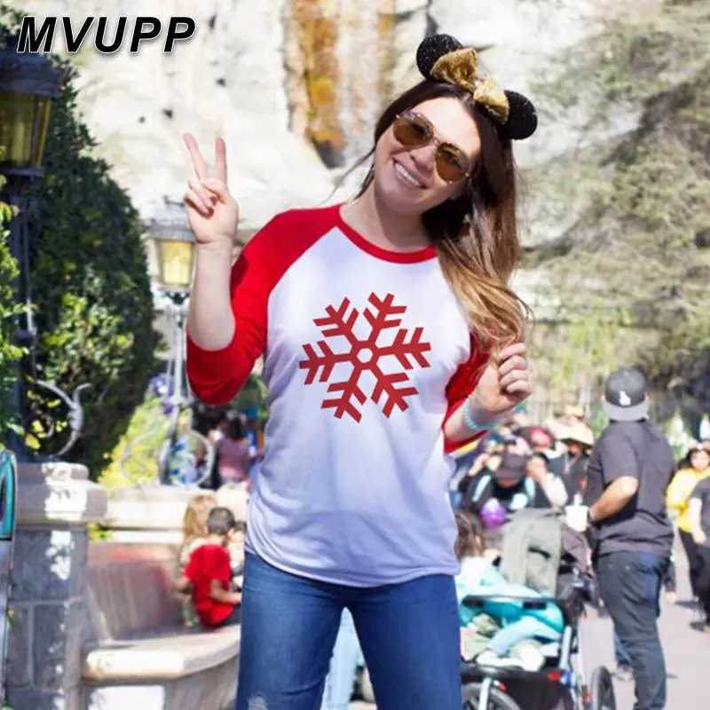 MVUPP Рождественские Элементы семейная мода длинная футболка мама папа дочка сын