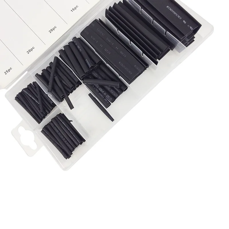Heat Shrink Wrapped Shrinking 127Pcs Insulation Sleeving Thermal Casing Car Electrical Cable Tube Kit | Инструменты