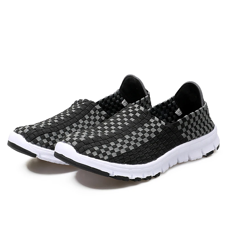 2019 Autumn women flats shoes flat loafers female slip on walking woven sneakers for ladies |