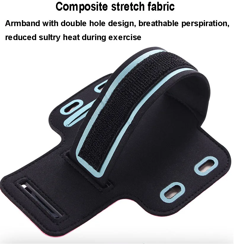 Красная водонепроницаемая Спортивная Повязка на руку для занятий спортом и