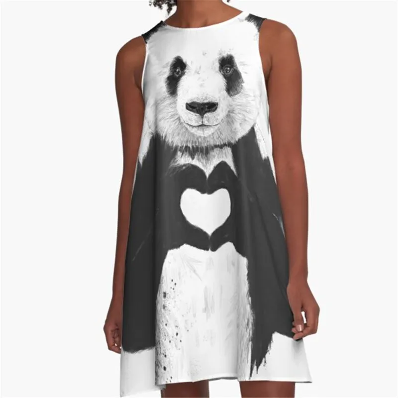 

Fashion Women summer dresses a kiss in Kiev Printed A-Line Boho Dress for women harajuku Sexy ladies mini short beach dress