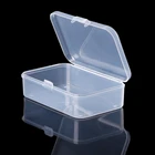 Прямоугольный пластиковый прозрачный ящик для хранения, коллекционный контейнер, органайзер 8*5*2,2 см