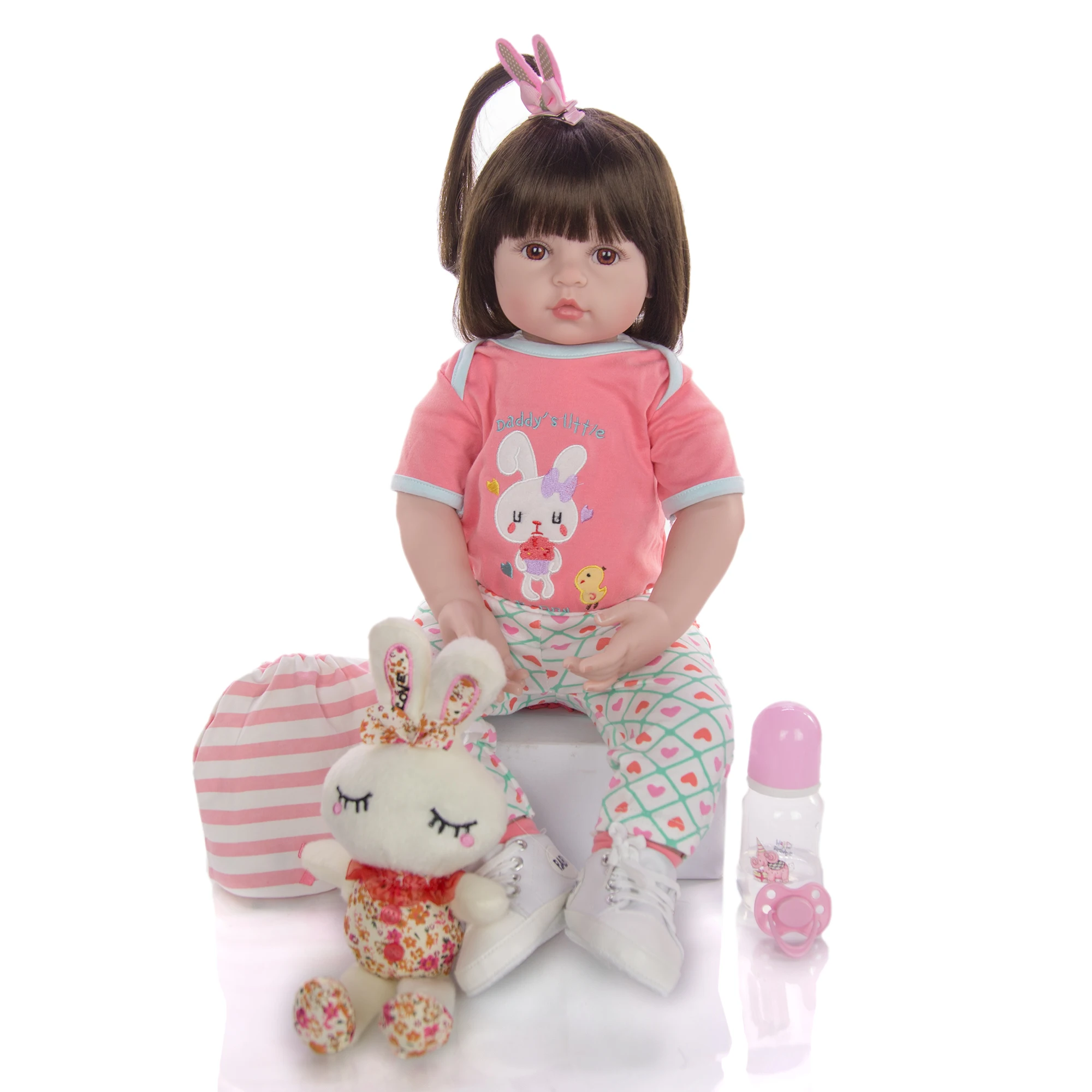 Мультяшная Кукла Reborn KEIUMI 60 см силиконовые виниловые мягкие реалистичные