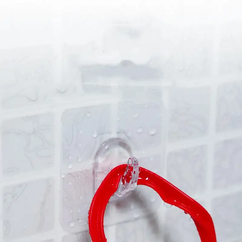 51020 pcs super glue hook transparent strong self adhesive key towel door wall hanger for hanging kitchen bathroom accessories free global shipping