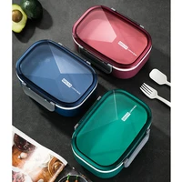 large capacity double layer lunch box with soup bowl lunch box tableware set food storage container environmental protection
