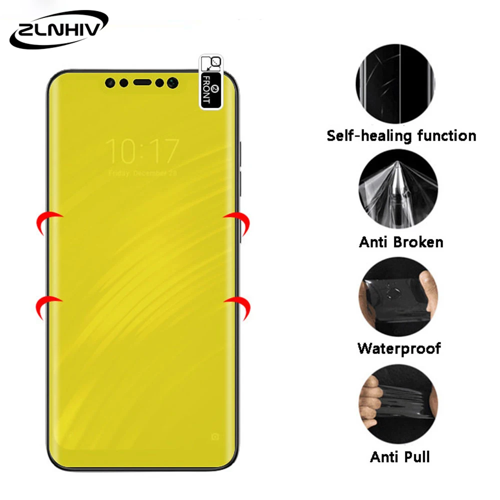 ZLNHIV мягкий полный чехол для meizu 15 lite 16 16x16th plus Гидрогелевая пленка телефона