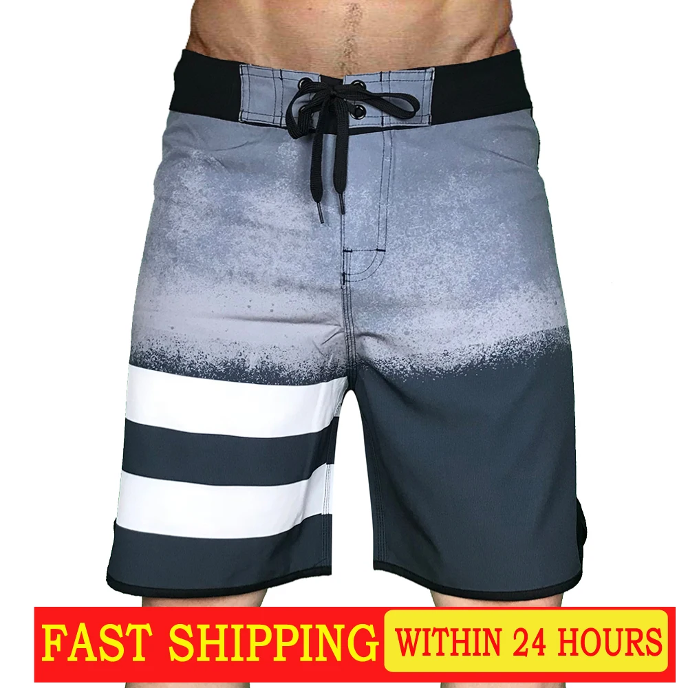 2021 эластичные шорты для плавания мужские пляжные брюки летний Быстросохнущий